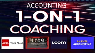 1 on 1 private tutoring for ACCOUNTING