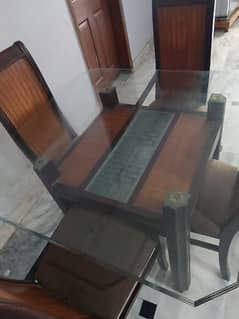 Dinning Table and Four wood chairs