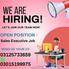 Sales Executive Jobs Urgent Hiring in Islamabad .