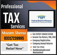 Tax Filer, FBR, Company Registration, Income Tax Return, Sales Tax