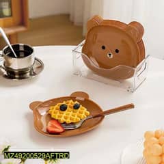 Bear shape plates for kids