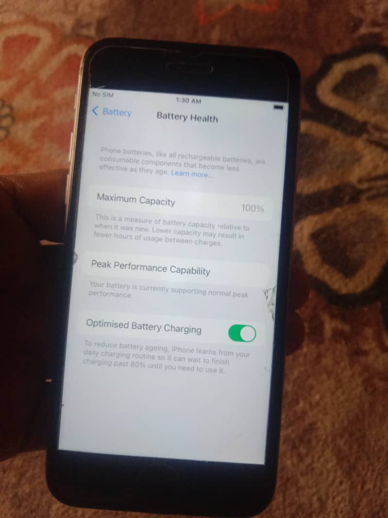 Iphone 6s 64gb Non PTA 100% Battery Health Original 2