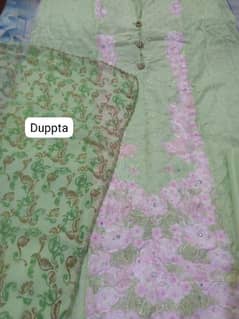 lawn embroidered 3 piece suit for sale