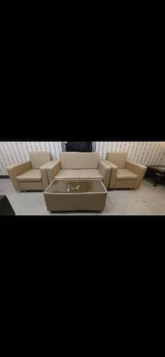 Office sofa set and table