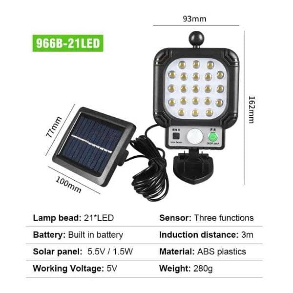 solar light motion sensor wall light 2