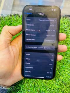 Iphone 14 pro non pta e sim working 91% battery 128gb