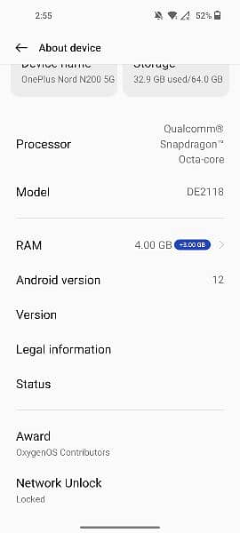 OnePlus Nord n200 5g 6