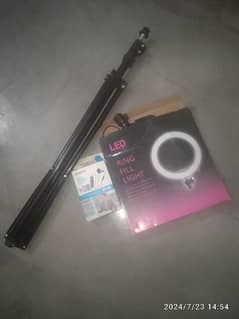 ring light+ microphone boya M1+video stand