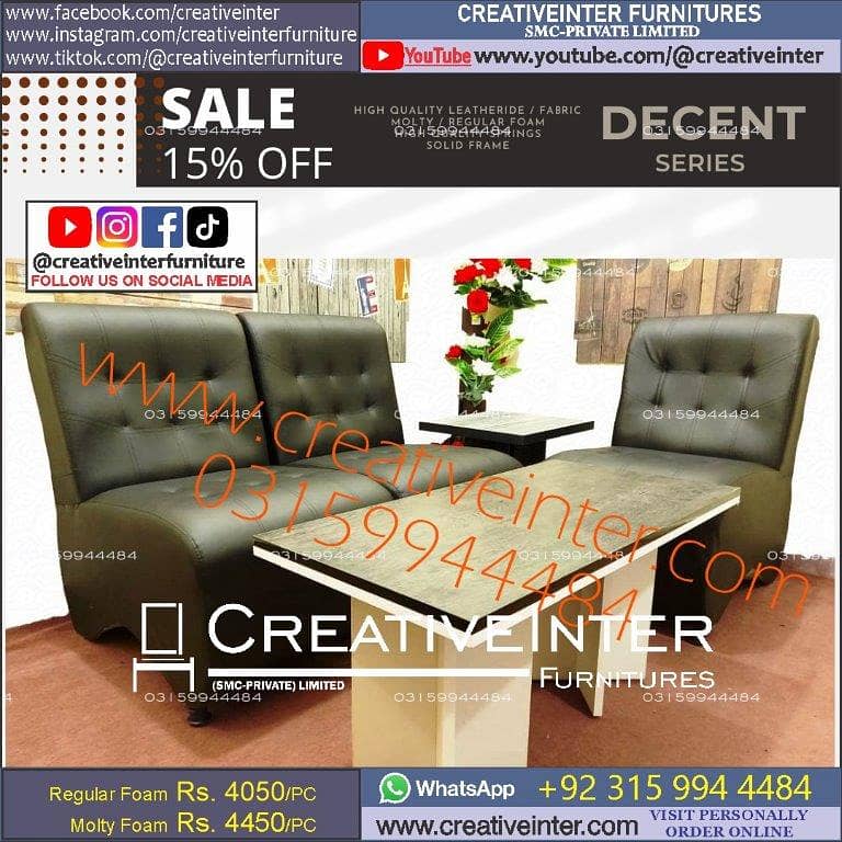 Office sofa table L shape desk corner visitor saloon set latest 17