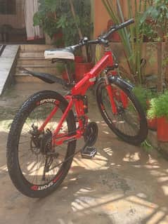 Land Rover foldable bicycle 10 gears transmission