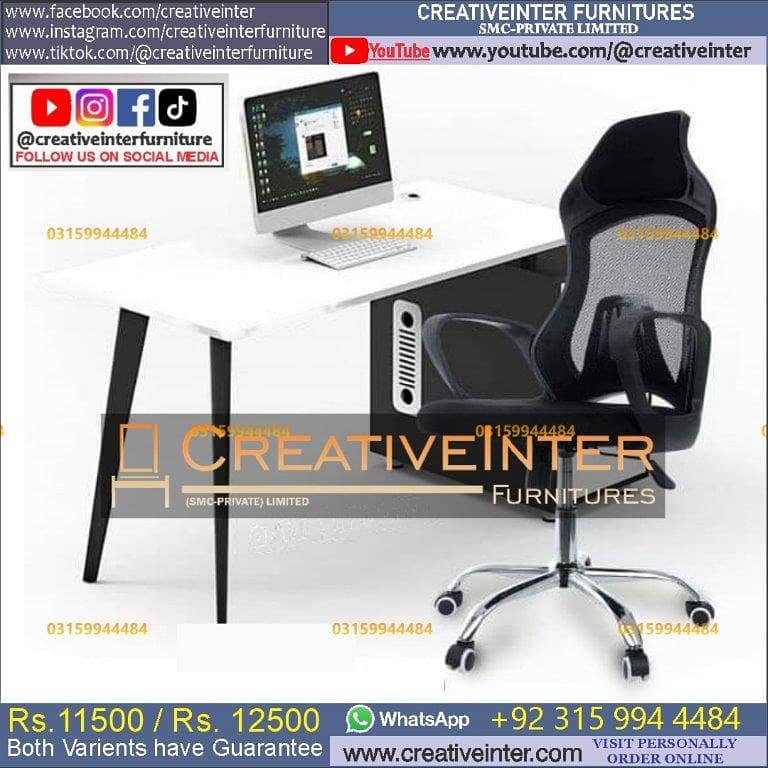 Office table chair CEO Executive Laptop Desk Study Sofa Computer 12