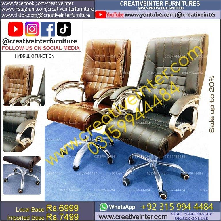 Office chair table CEO Executive Mesh Desk Staff Visitor High Back 4