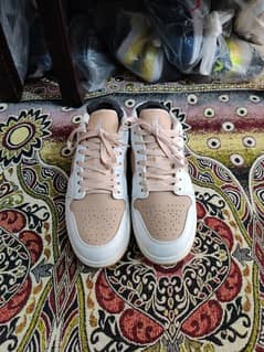 Original Nike Air Jordan 1 low Hemp White shoes for sale size 43