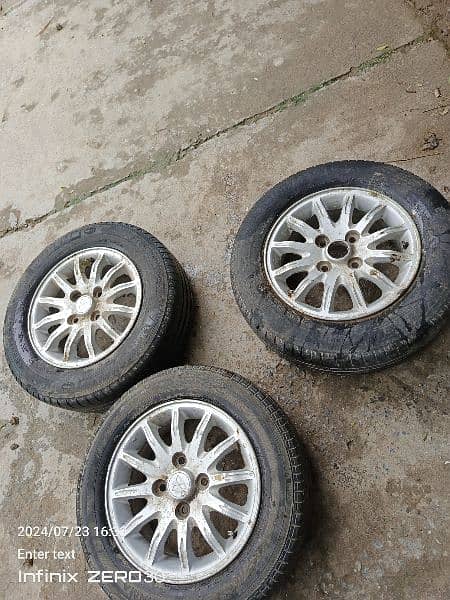 tyre and alloy rims for sale 205/65 R-15 1