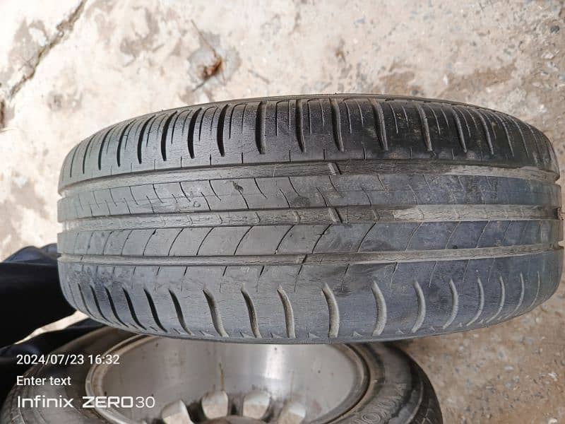 tyre and alloy rims for sale 205/65 R-15 10