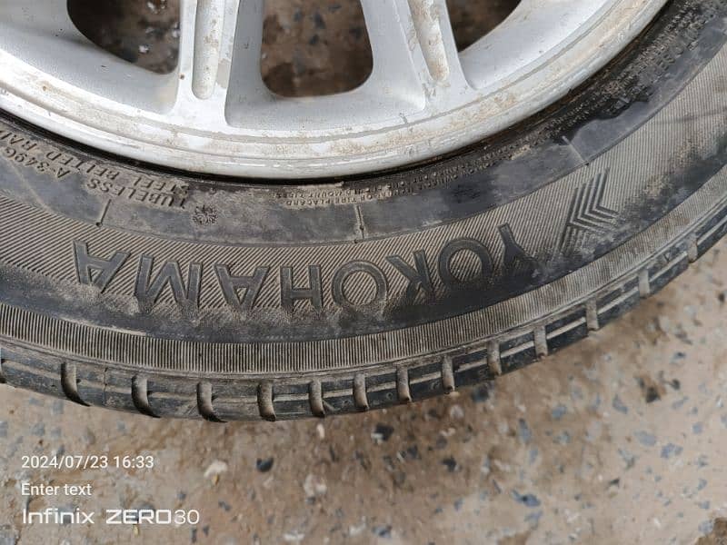 tyre and alloy rims for sale 205/65 R-15 13