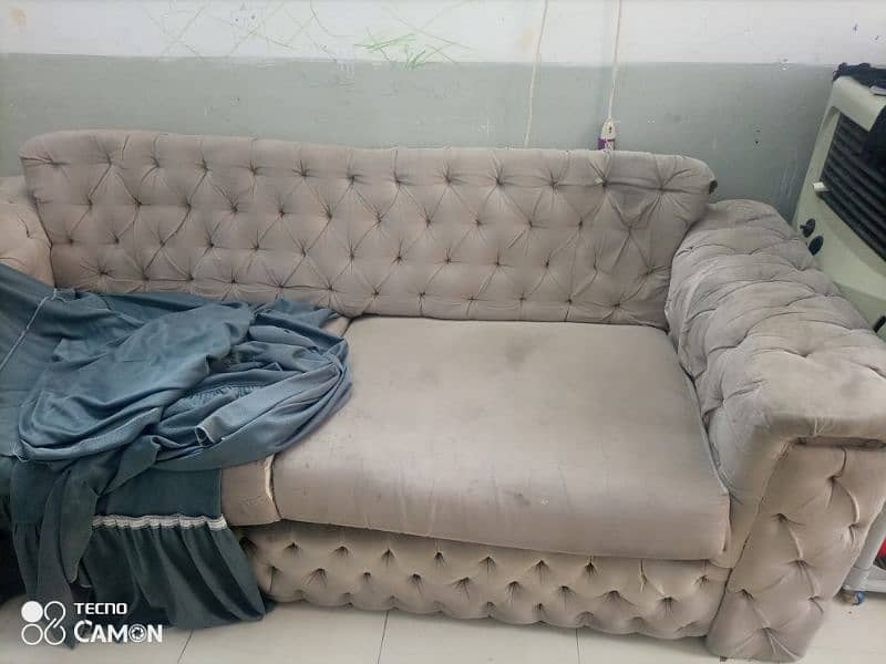 sofa for urgent sale+ sofa cover 1