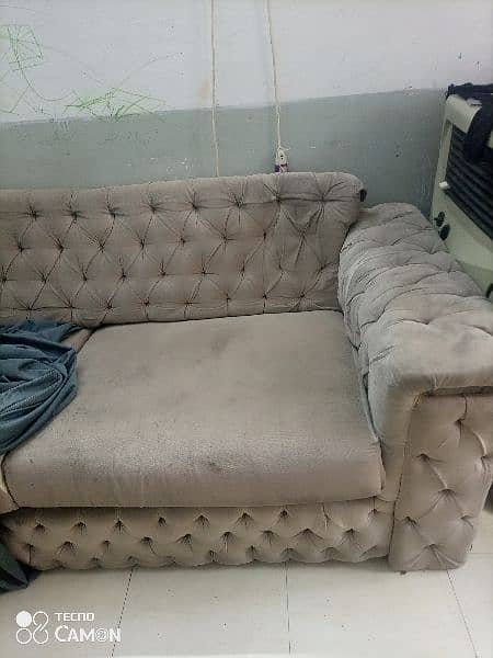 sofa for urgent sale+ sofa cover 2