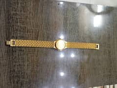 Accurate swiss made 22k Gold Electroplated watch