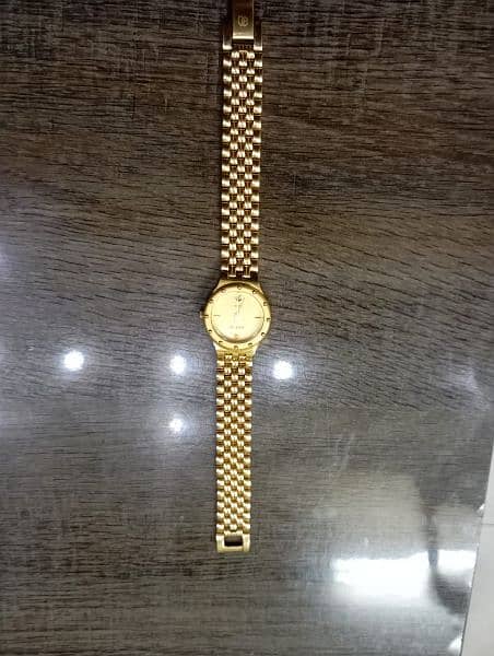 Accurate swiss made 22k Gold Electroplated watch 1