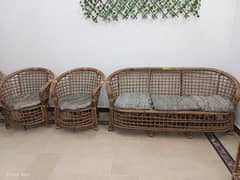 2 sets, 5 Seater Bamboo Sofas.