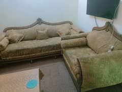 6 seater sofa set with 6 cushions