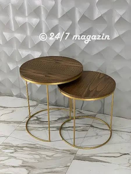 Nesting table/center table /dining table/ round table/Console table 2