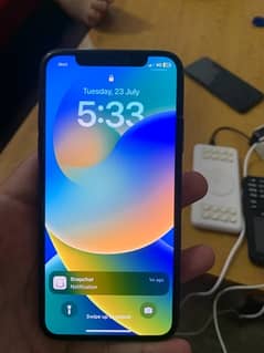 iphone x 64gb pta approved black colour broken back