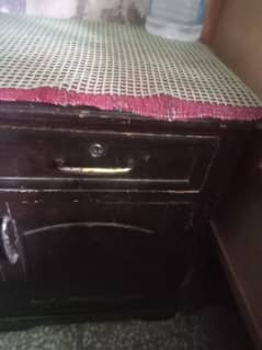 King size  bad with 2side table and dressing table