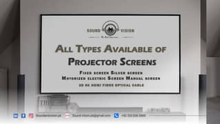 All Types Available of Projector Screens