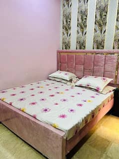 New Pink Wooden Bed