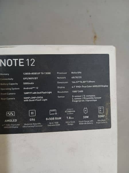 Infinix note 12 G96 3