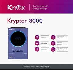 Knox 6kw krypton Pv8000inverter/solar panels for sale