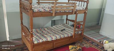 Deyar bunk bed with mattresses for sale