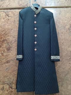 Sherwani, Turban, Khussa and Inner white dress