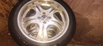 17 inch alloye rim with tire 4 nut