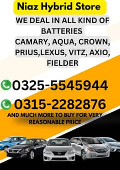 Toyota Aqua/ Camry / Prius / Vitz/ Axio / Fielder/Hybrid battery / DRY