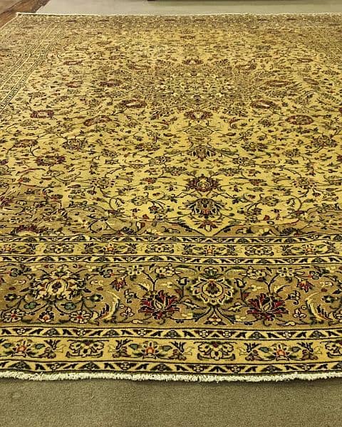 Handmade Persian Vintage Rug, 10x13 feet Qaleen | Homedecor Carpets 2