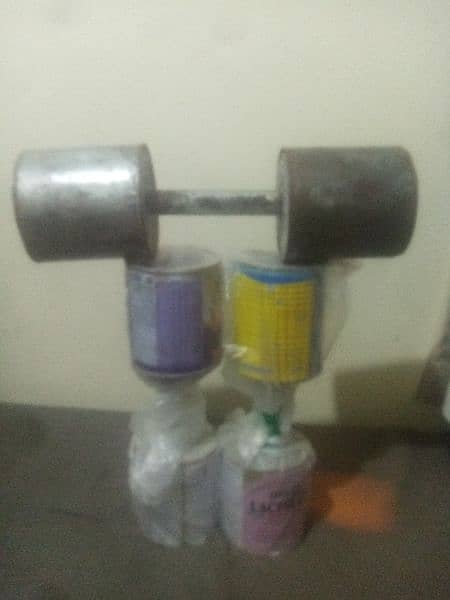 3kg dumbbells + 7kg dumbbell 4