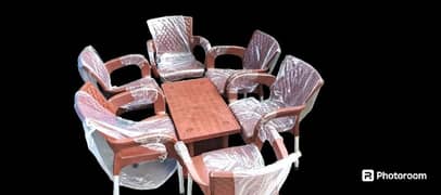 Plastic chairs and Tables