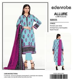 New Lawn Collection available Unstitched women 3pcs suits