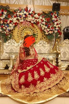 RED VALVET BRIDAL DRESS FOR SALE 0