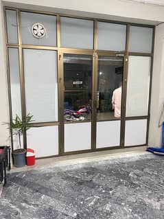 Aluminium Glass door / Shop front glass