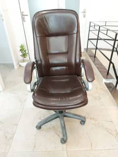 Executive Chair Leather Poshish steel frame