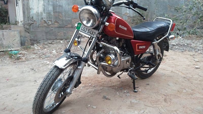 gn250 in good condition, lahore police auction letter short 8