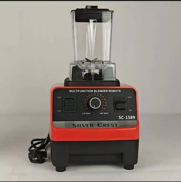 2 in 1 Heavy Duty Silver Crest SC-1589 Multifunctional Juicer Blender 1