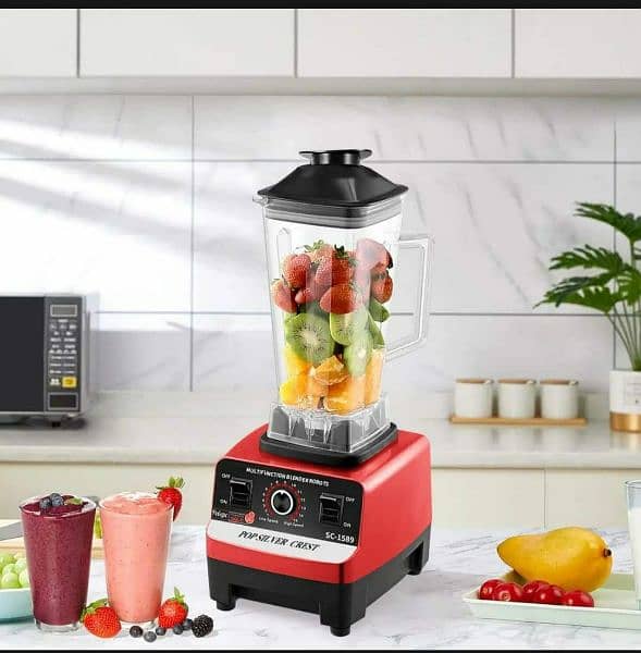 2 in 1 Heavy Duty Silver Crest SC-1589 Multifunctional Juicer Blender 4