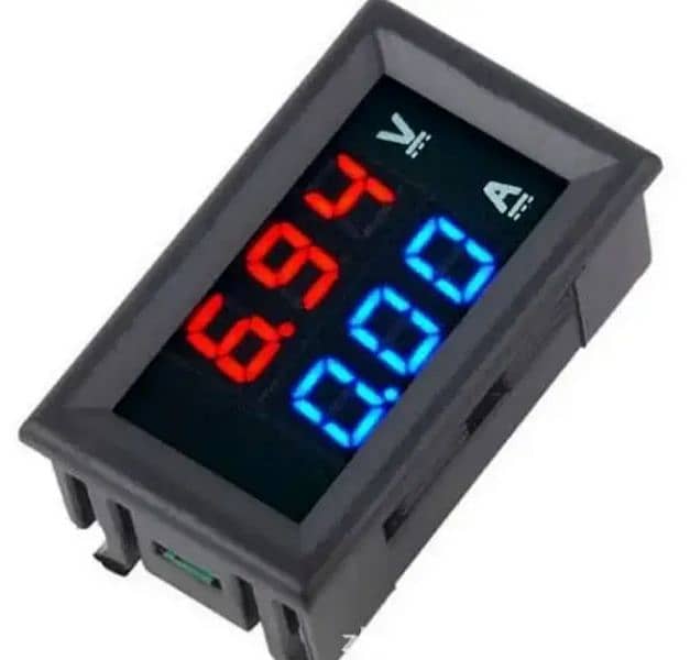 Mini DC  Dual display volt amp meter. 0