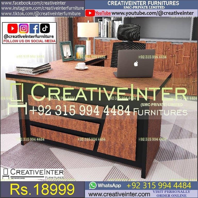 Ergonomic Chair Office table Executive desk study computer workstatio 6