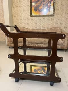 Tea Trolley / Tea Table / 3 Tier Nordic Luxury Wooden trolley